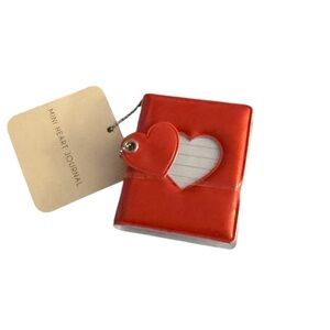 Mini Red Heart Journal Notebook | Tiny Valentine Diary | Pocket Love Notebook